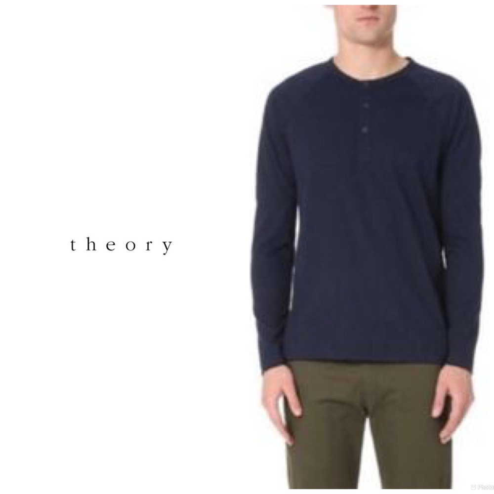 Theory Gaskell shirt - long sleeve - navy